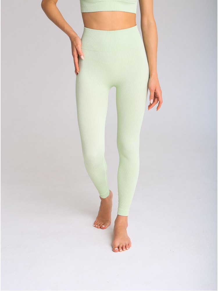 Mentolové rebrované legíny SIA